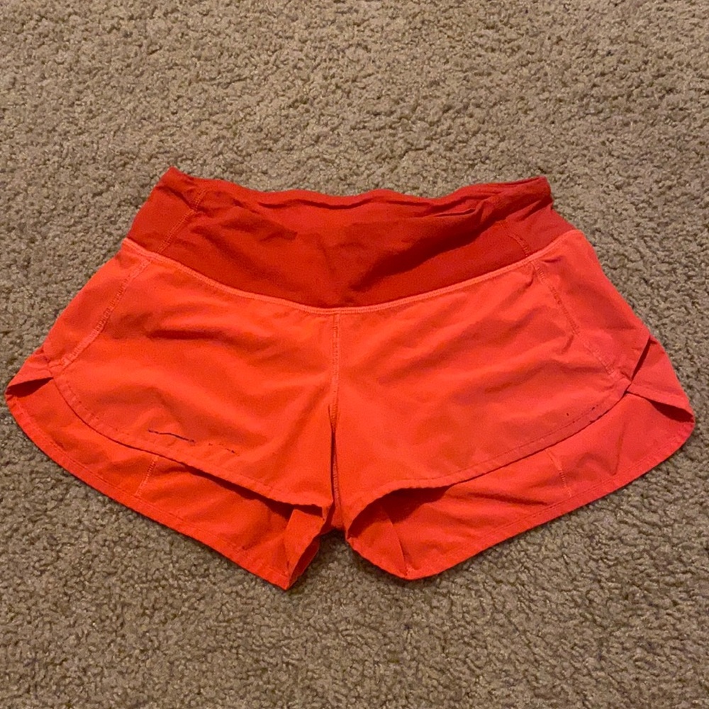 Lululemon speed shorts